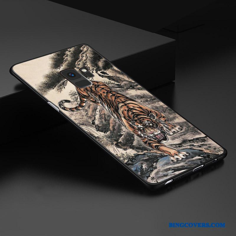 Samsung Galaxy S9 Tredimensionale Alt Inklusive Telefon Etui Kinesisk Stil Cover Anti-fald Tilpas