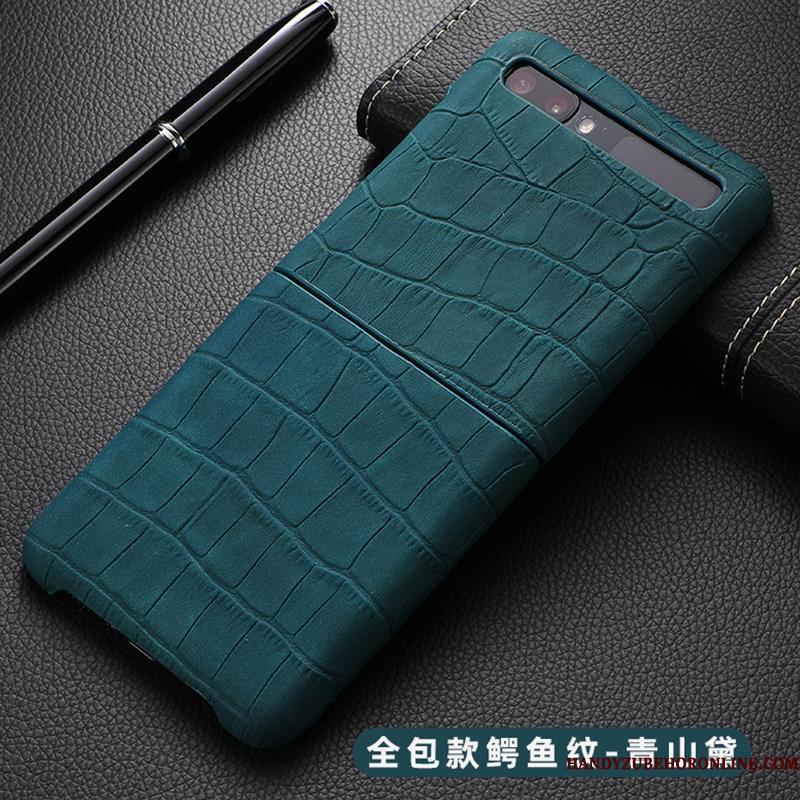 Samsung Z Flip Anti-fald Lædertaske Alt Inklusive Telefon Etui High End Beskyttelse Fold