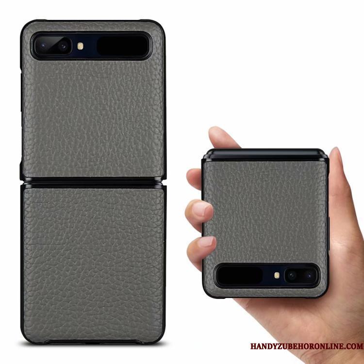 Samsung Z Flip Fold Mobiltelefon Cover Beskyttelse Telefon Etui Stjerne Lædertaske