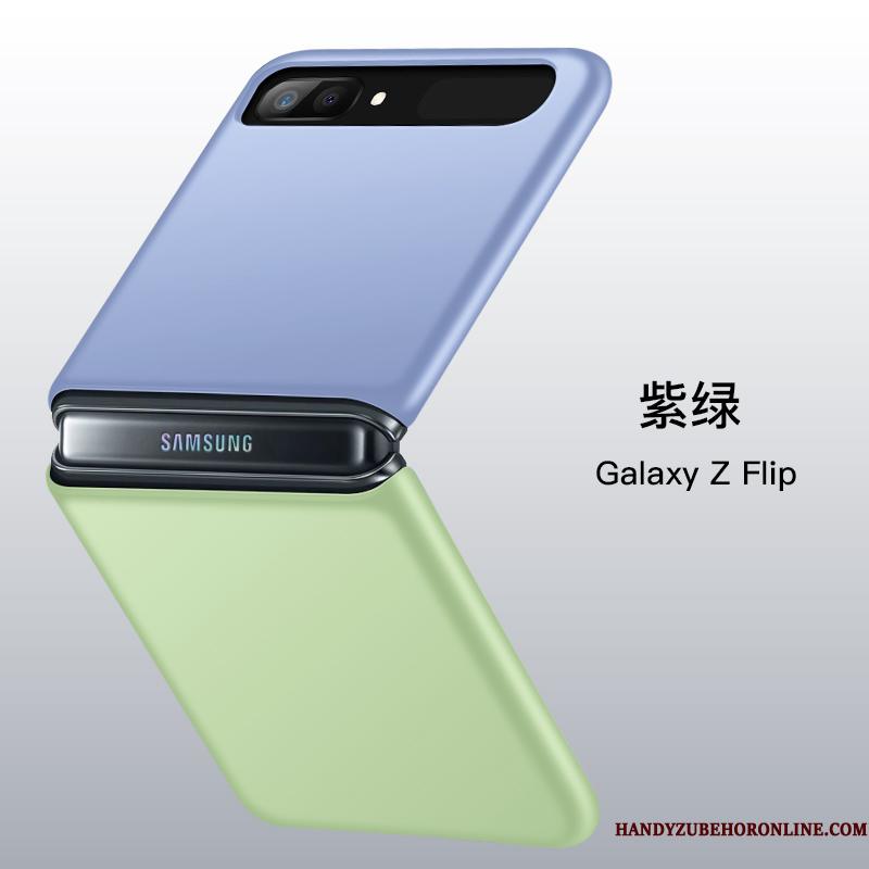 Samsung Z Flip Telefon Etui Anti-fald Stjerne Beskyttelse Silikone Grøn Gennemsigtig