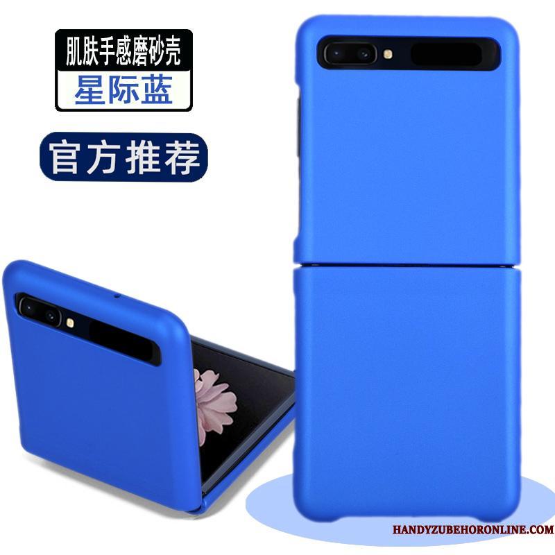Samsung Z Flip Telefon Etui Fold Gennemsigtig Blå Nubuck Mobiltelefon Stjerne