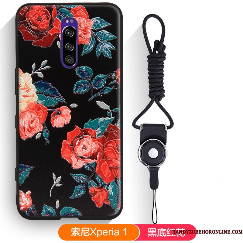Sony Xperia 1 Smuk Cartoon Grå Cover Telefon Etui Silikone Beskyttelse