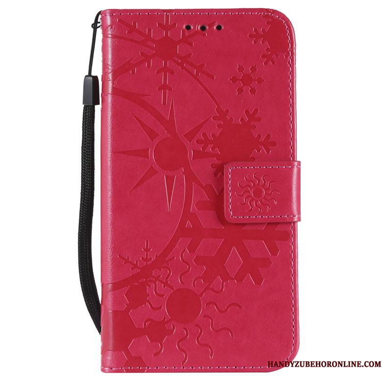 Sony Xperia 10 Plus Telefon Etui Folio Rosa Guld Beskyttelse Blød Lædertaske Anti-fald