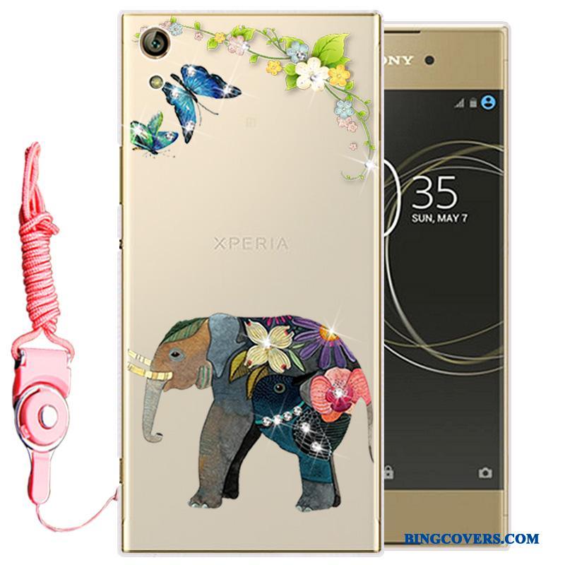 Sony Xperia L1 Gennemsigtig Silikone Blød Telefon Etui Mobiltelefon Cover Beskyttelse