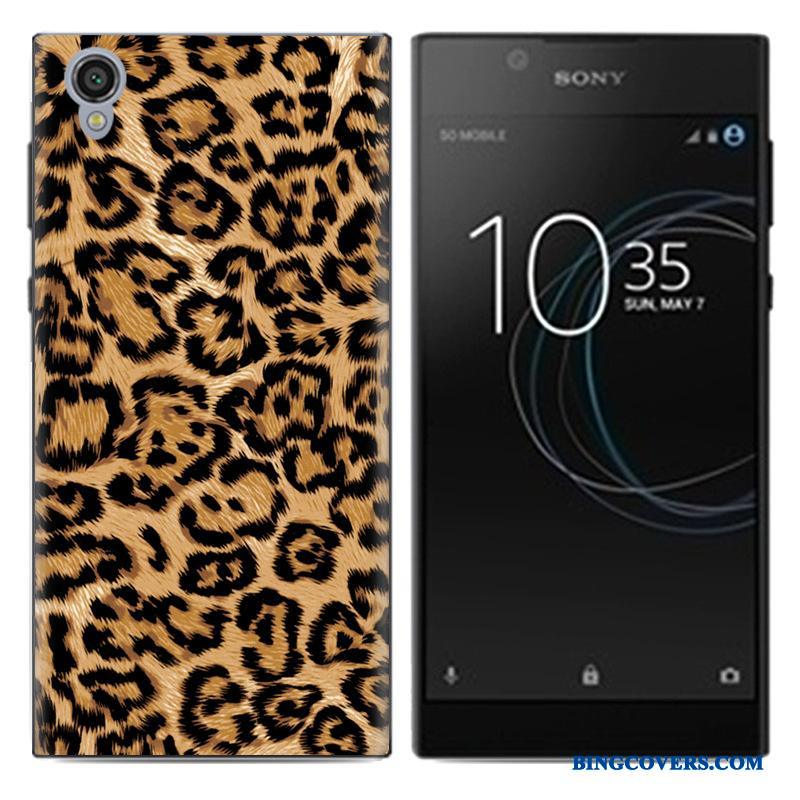 Sony Xperia L1 Mobiltelefon Cover Pu Anti-fald Hvid Etui Beskyttelse