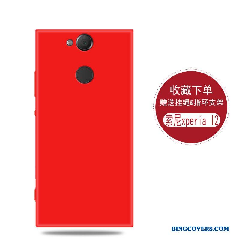 Sony Xperia L2 Af Personlighed Alt Inklusive Simple Beskyttelse Anti-fald Etui Rød