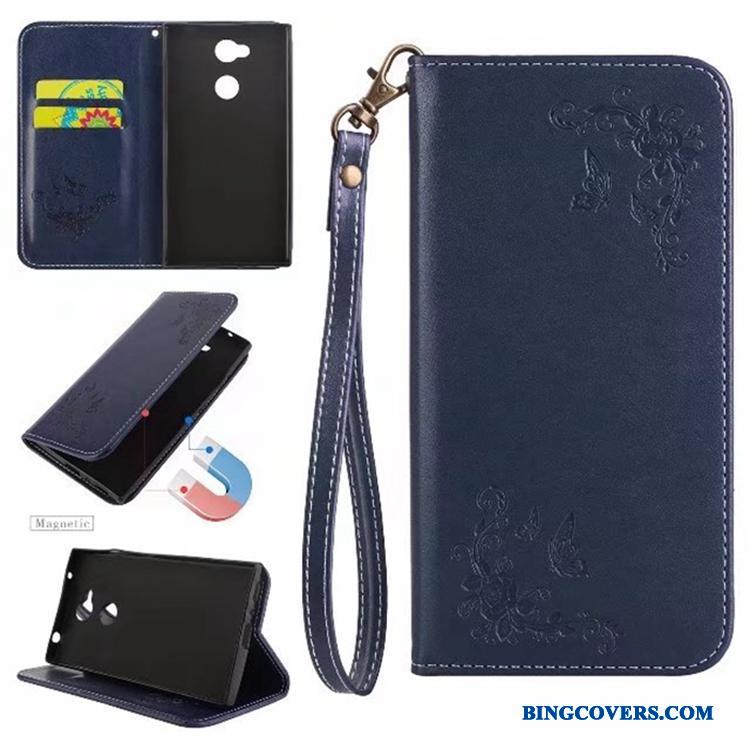 Sony Xperia L2 Etui Folio Lædertaske Anti-fald Kreativ Mobiltelefon Blød Support
