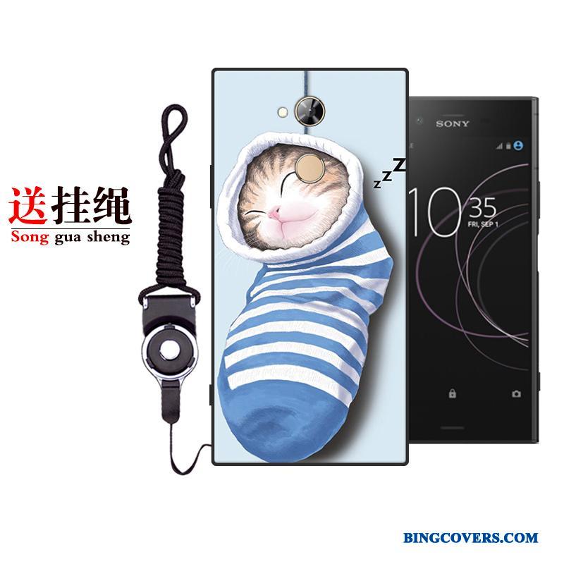 Sony Xperia L2 Trend Telefon Etui Cover Alt Inklusive Blå Silikone Cartoon