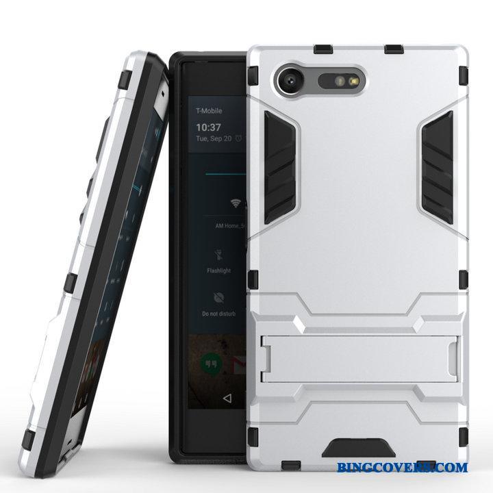 Sony Xperia X Compact Mobiltelefon Telefon Etui Guld Grå Beskyttelse Cover Anti-fald
