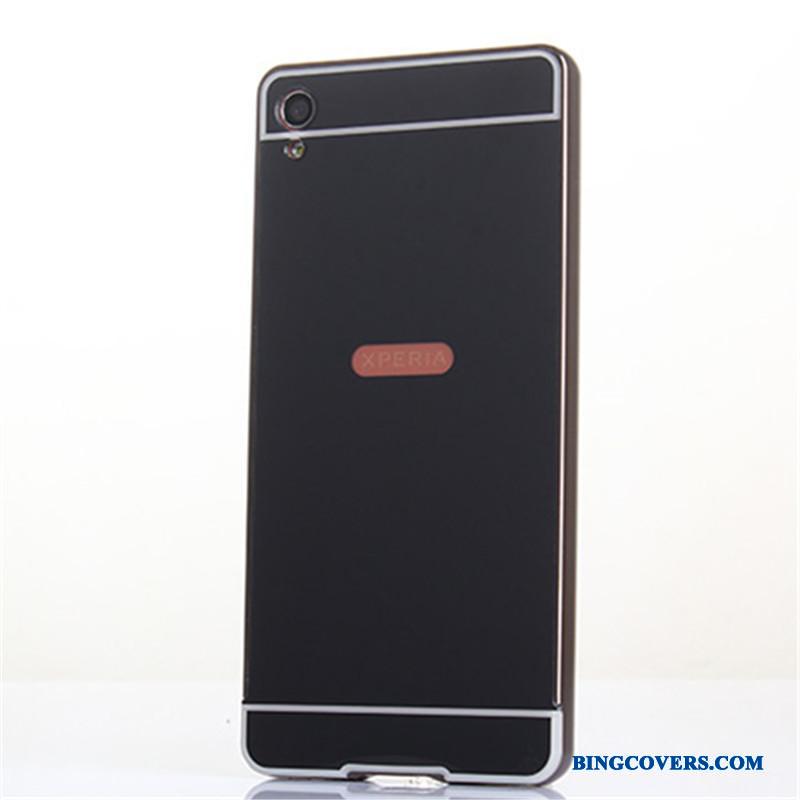Sony Xperia Xa Mobiltelefon Telefon Etui Ramme Metal Sølv Cover Beskyttelse