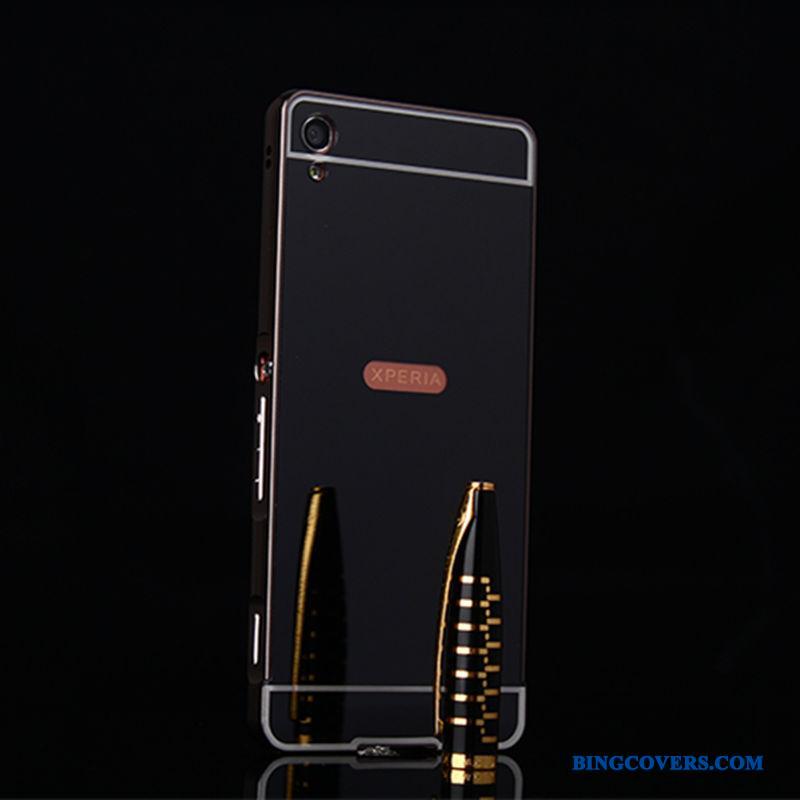 Sony Xperia Xa Ramme Rosa Guld Metal Beskyttelse Cover Telefon Etui Bagdæksel