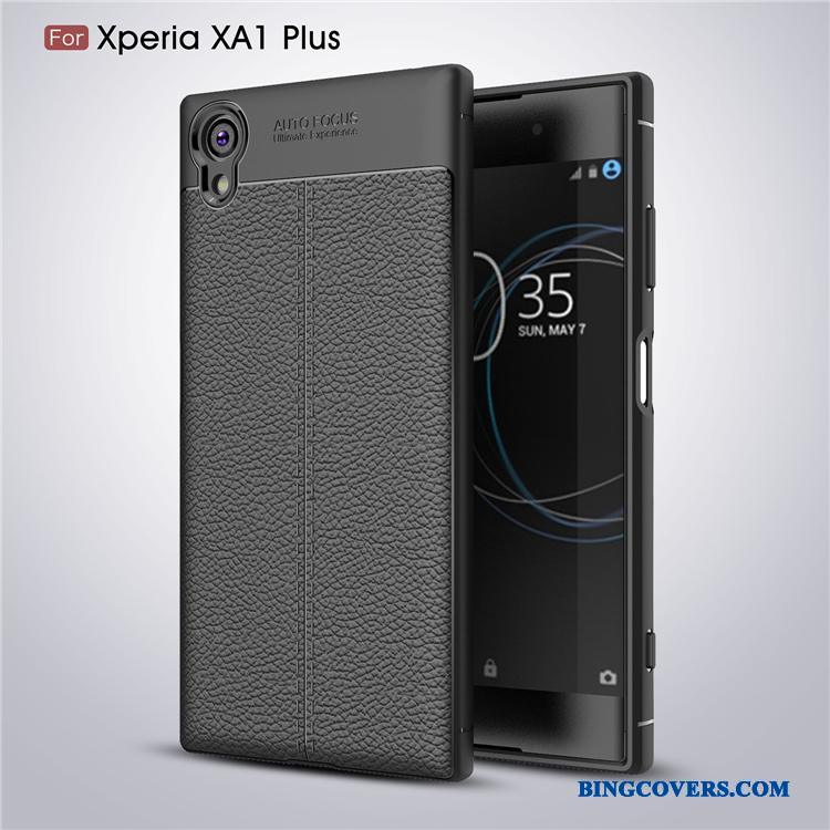 Sony Xperia Xa1 Plus Cover Nubuck Telefon Etui Læder Alt Inklusive Beskyttelse Mønster
