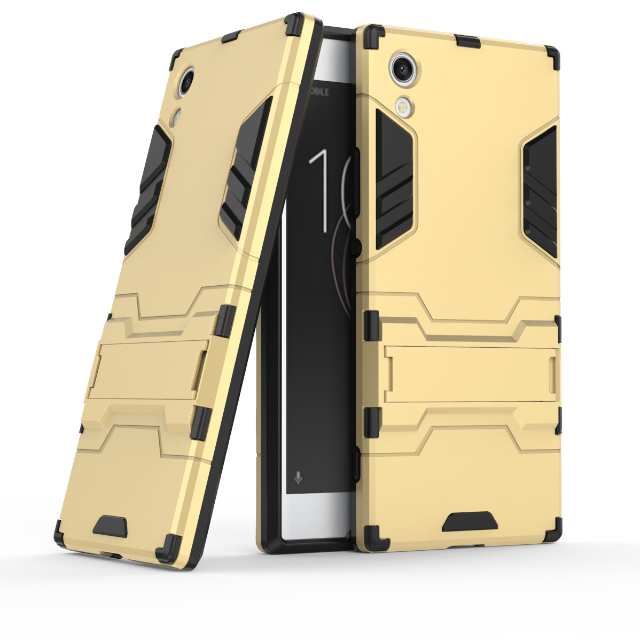 Sony Xperia Xa1 Trend Cover Etui Support Beskyttelse Telefon Blå