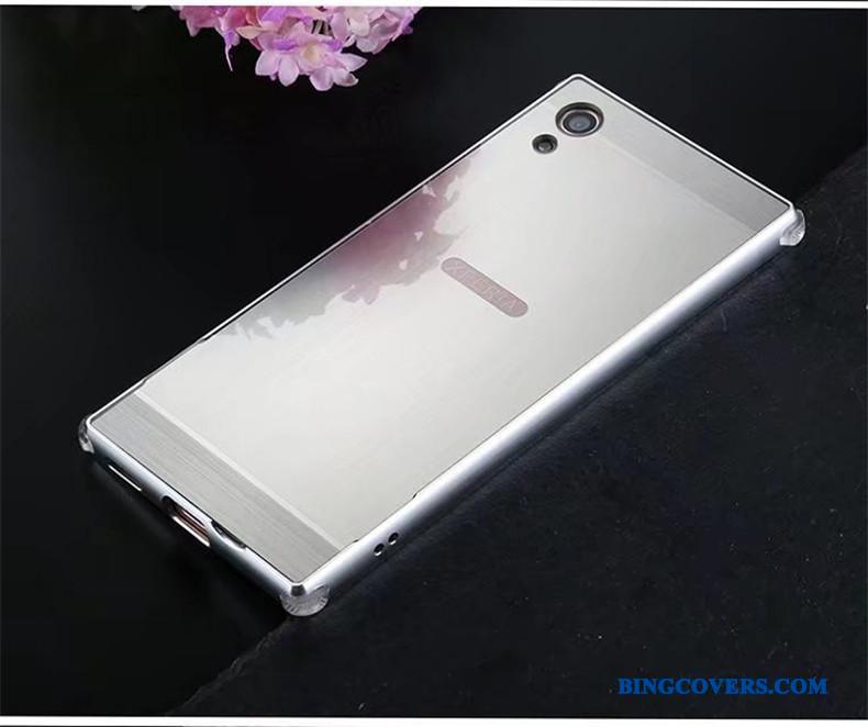 Sony Xperia Xa1 Ultra Metal Bagdæksel Ramme Beskyttelse Rosa Guld Cover Telefon Etui
