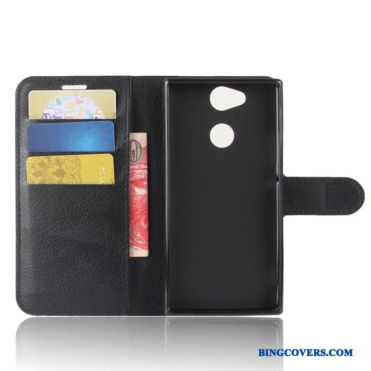 Sony Xperia Xa2 Lædertaske Etui Kort Cover Beskyttelse Tegnebog Mobiltelefon
