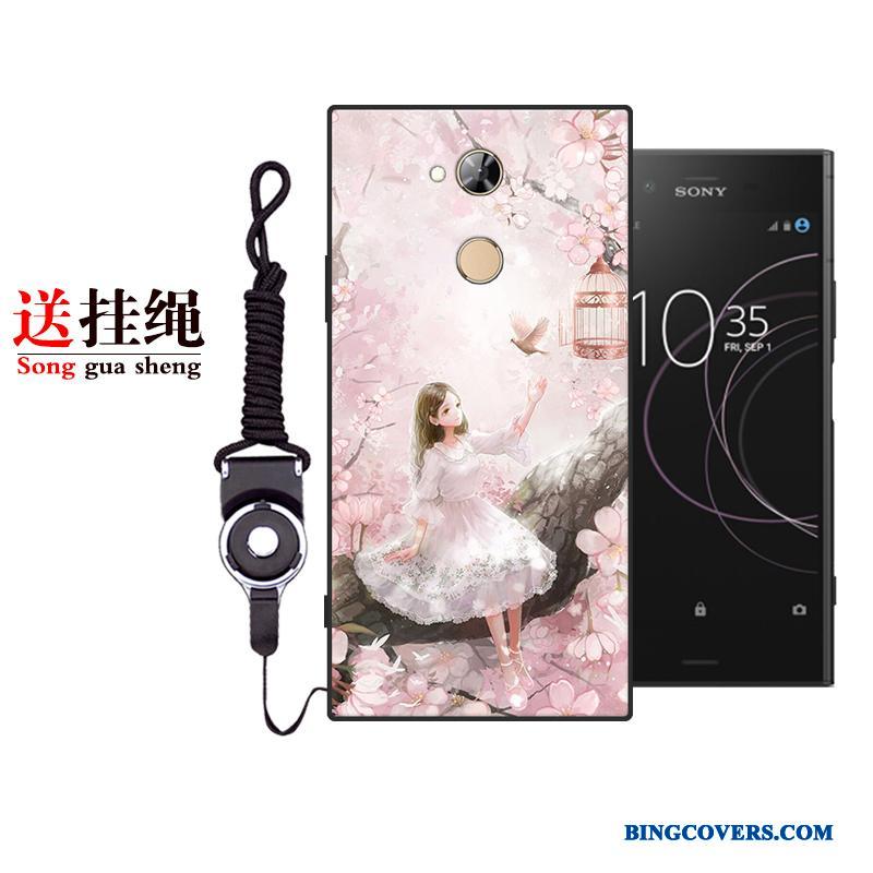 Sony Xperia Xa2 Silikone Cover Telefon Etui Smuk Blød Lilla Beskyttelse