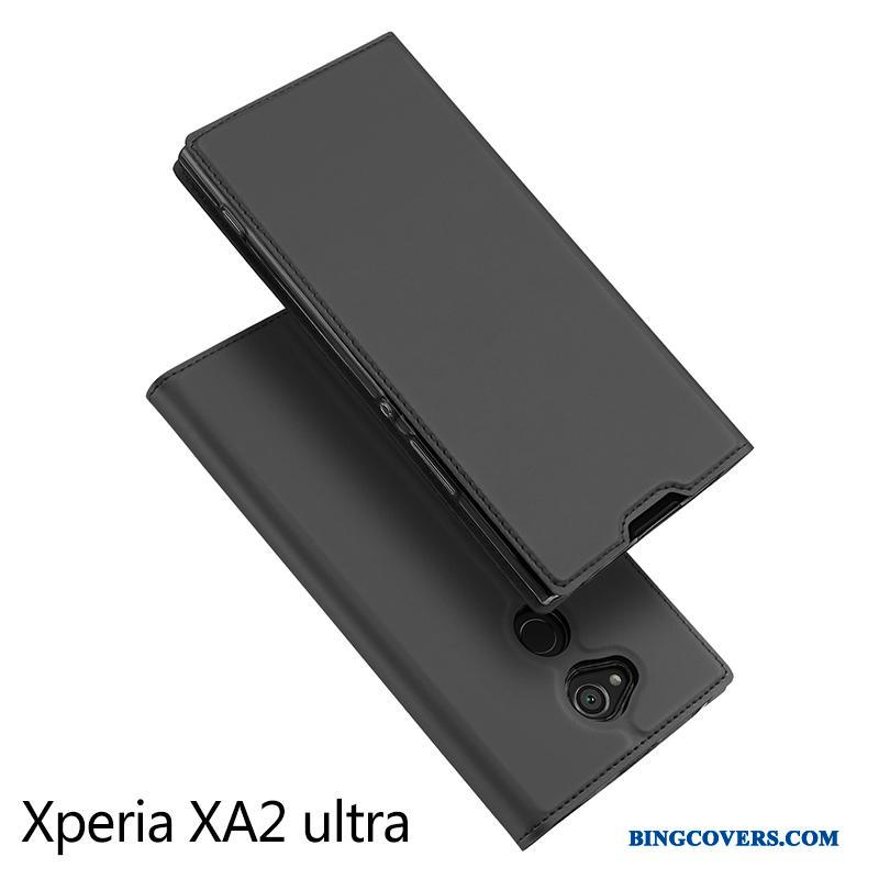 Sony Xperia Xa2 Ultra Etui Beskyttelse Anti-fald Guld Alt Inklusive Lædertaske Trend Kort