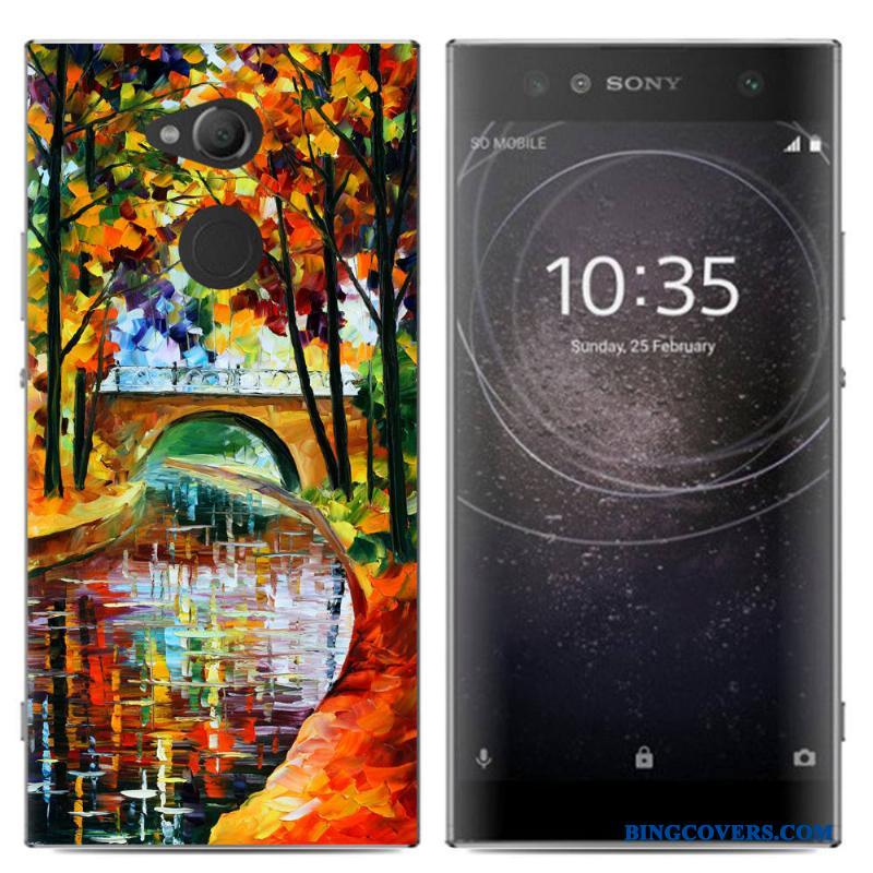 Sony Xperia Xa2 Ultra Farve Anti-fald Telefon Etui Blød Cover Mobiltelefon Kreativ