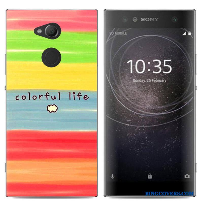 Sony Xperia Xa2 Ultra Farve Anti-fald Telefon Etui Blød Cover Mobiltelefon Kreativ