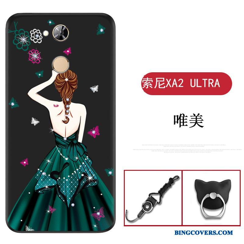 Sony Xperia Xa2 Ultra Rød Mobiltelefon Blød Telefon Etui Silikone Beskyttelse Cover