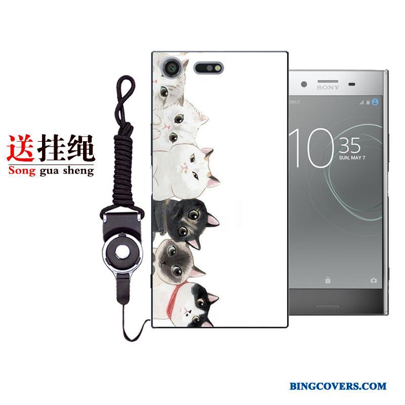 Sony Xperia Xz Premium Cover Anti-fald Lilla Telefon Etui Beskyttelse Alt Inklusive