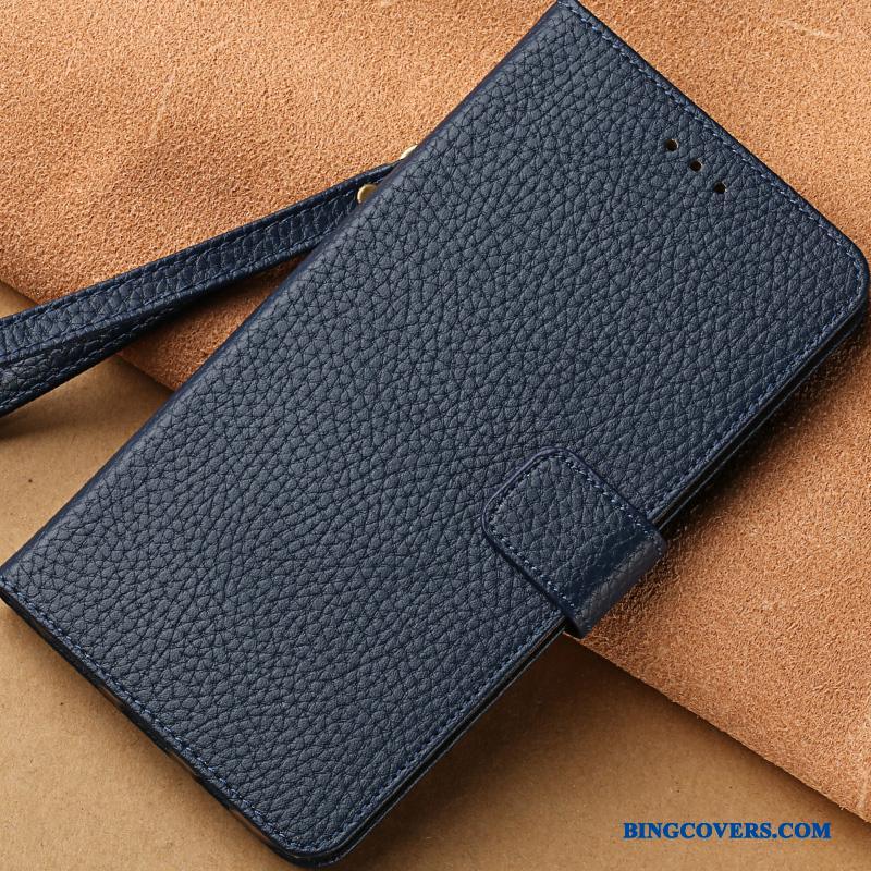 Sony Xperia Xz Premium Etui Lædertaske Hængende Ornamenter Anti-fald Folio Cover Silikone Beskyttelse