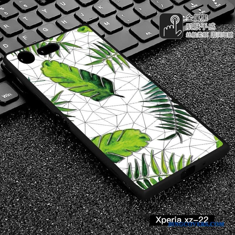 Sony Xperia Xz Premium Relief Kreativ Telefon Etui Alt Inklusive Beskyttelse Grøn Cover