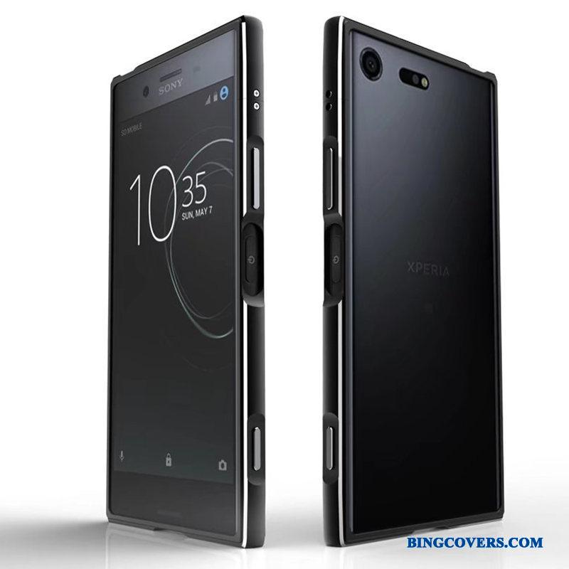 Sony Xperia Xz Premium Trend Cover Telefon Etui Anti-fald Let Tynd Grøn Ramme