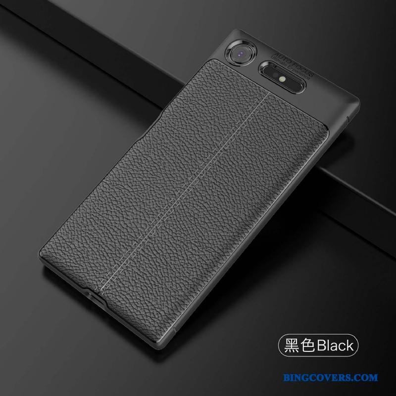 Sony Xperia Xz1 Blød Silikone Telefon Etui Beskyttelse Læder Af Personlighed Cover