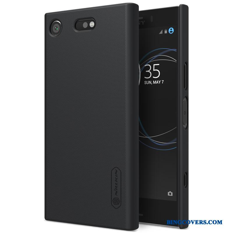 Sony Xperia Xz1 Compact Anti-fald Nubuck Beskyttelse Telefon Etui Guld Cover