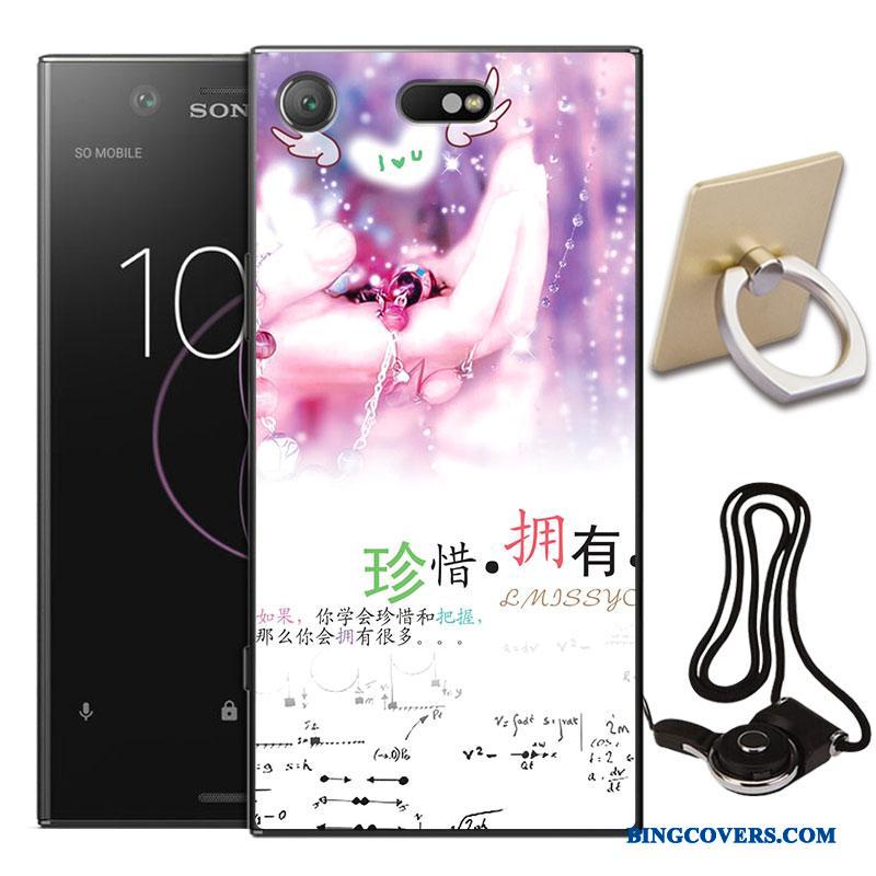 Sony Xperia Xz1 Compact Telefon Etui Anti-fald Alt Inklusive Cover Blød Malet Beskyttelse