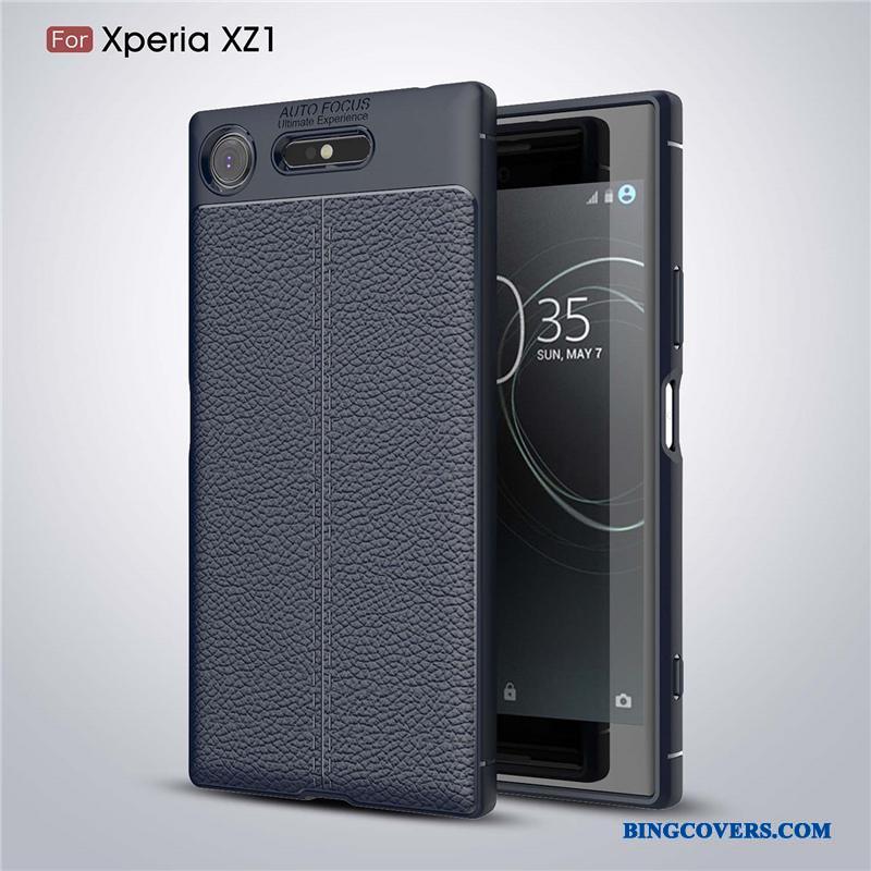Sony Xperia Xz1 Etui Telefon Beskyttelse Grå Blød Silikone Anti-fald
