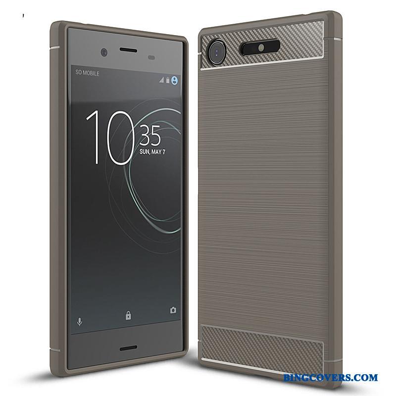 Sony Xperia Xz1 Silikone Cover Etui Beskyttelse Telefon Blå Alt Inklusive