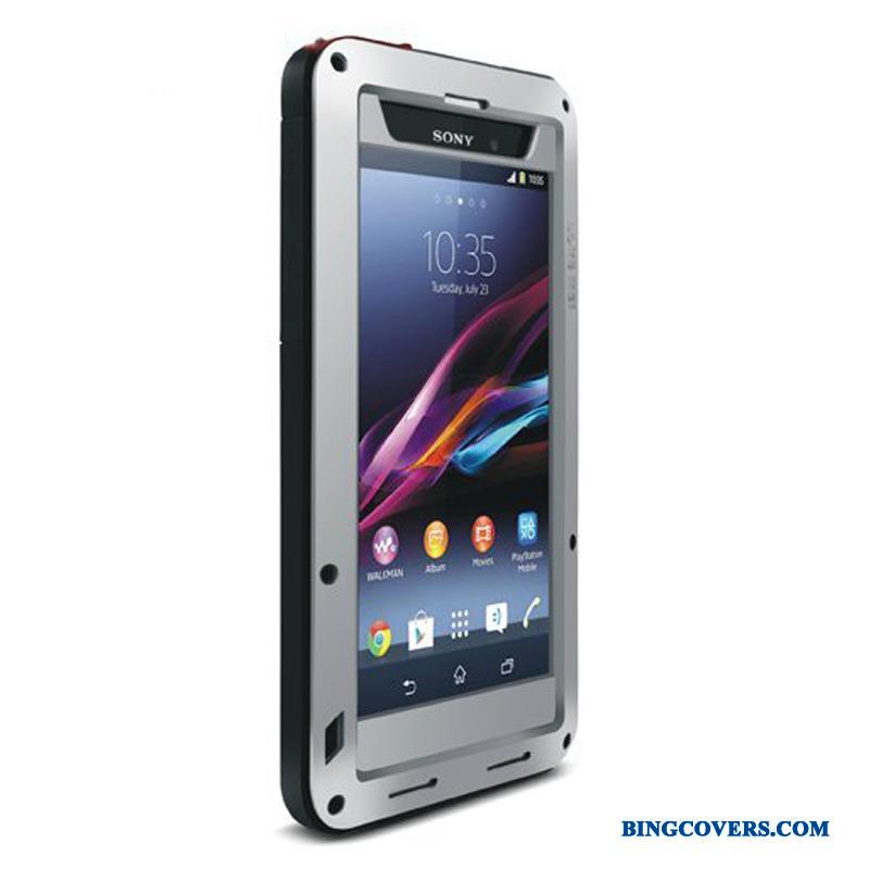 Sony Xperia Z1 Cover Tre Forsvar Ramme Hvid Telefon Etui Anti-fald Beskyttelse