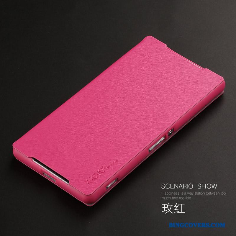 Sony Xperia Z2 Alt Inklusive Folio Hvid Telefon Etui Cover Anti-fald Beskyttelse