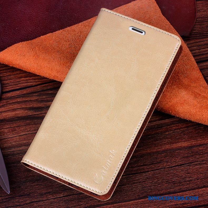 Sony Xperia Z3 Beskyttelse Lædertaske Guld Cover Mobiltelefon Etui