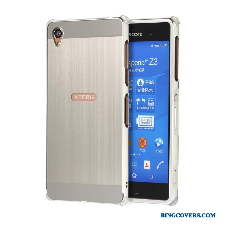 Sony Xperia Z3+ Etui Cover Rosa Guld Bagdæksel Beskyttelse Anti-fald Telefon