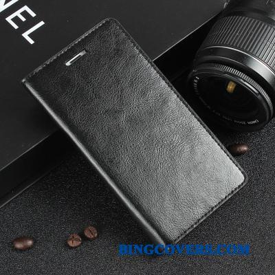 Sony Xperia Z5 Lædertaske Telefon Etui Cover Clamshell Ægte Læder Rød Beskyttelse
