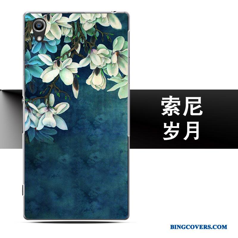Sony Xperia Z5 Telefon Etui Mobiltelefon Grøn Nubuck Af Personlighed Cover Anti-fald