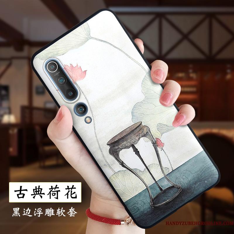 Xiaomi Mi 10 Anti-fald Alt Inklusive Silikone Blød Cover Telefon Etui Relief