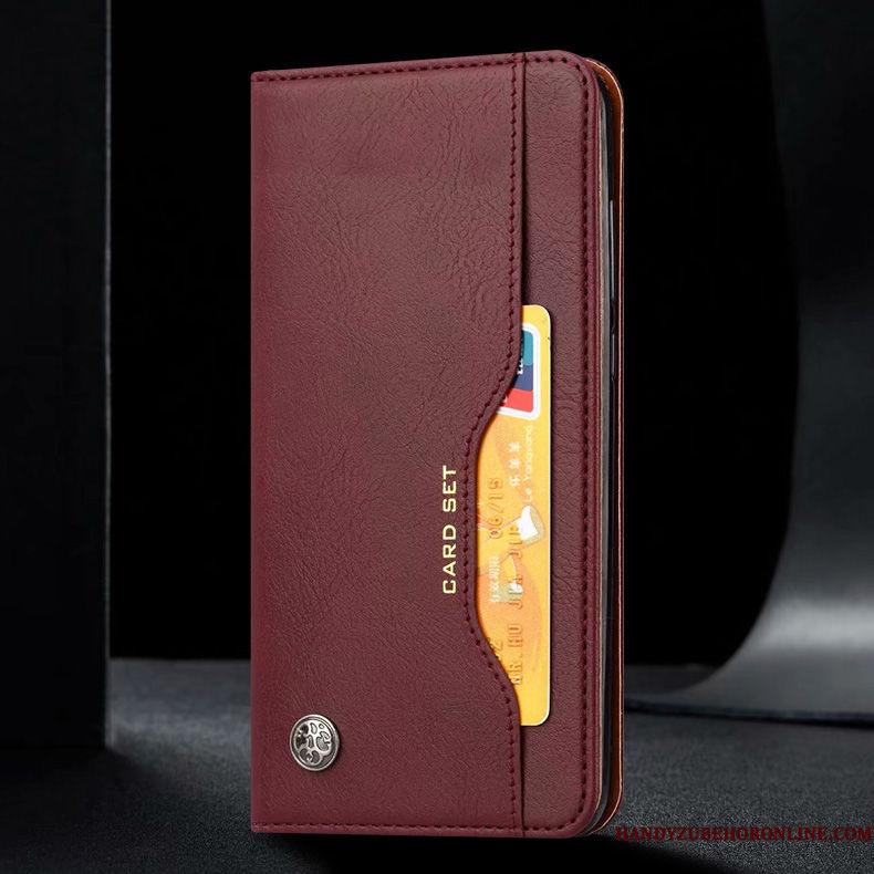 Xiaomi Mi 10 Etui Sort Fold Lædertaske Lille Sektion Mobiltelefon Kort