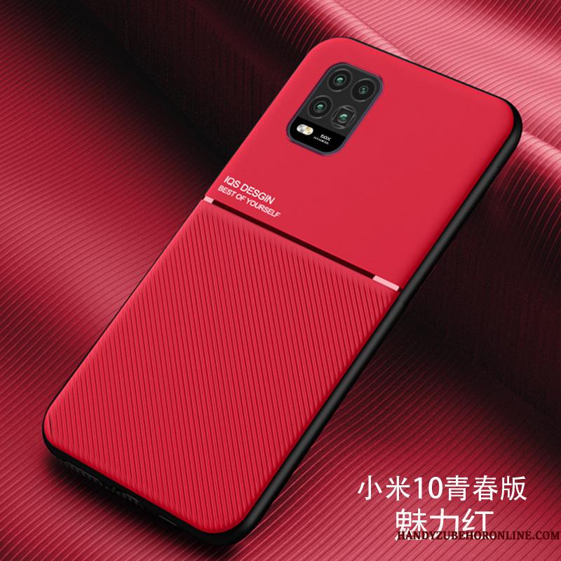 Xiaomi Mi 10 Lite Telefon Etui Af Personlighed Simple Ungdom Silikone Net Red Lædertaske