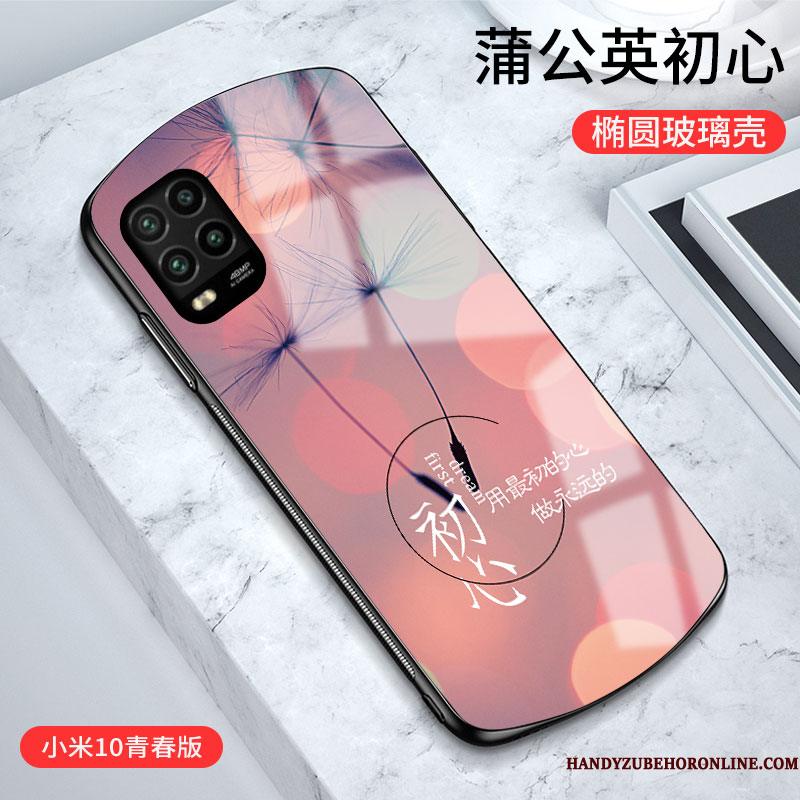 Xiaomi Mi 10 Lite Telefon Etui Lilla Beskyttelse Lille Sektion Cirkel Cover High End