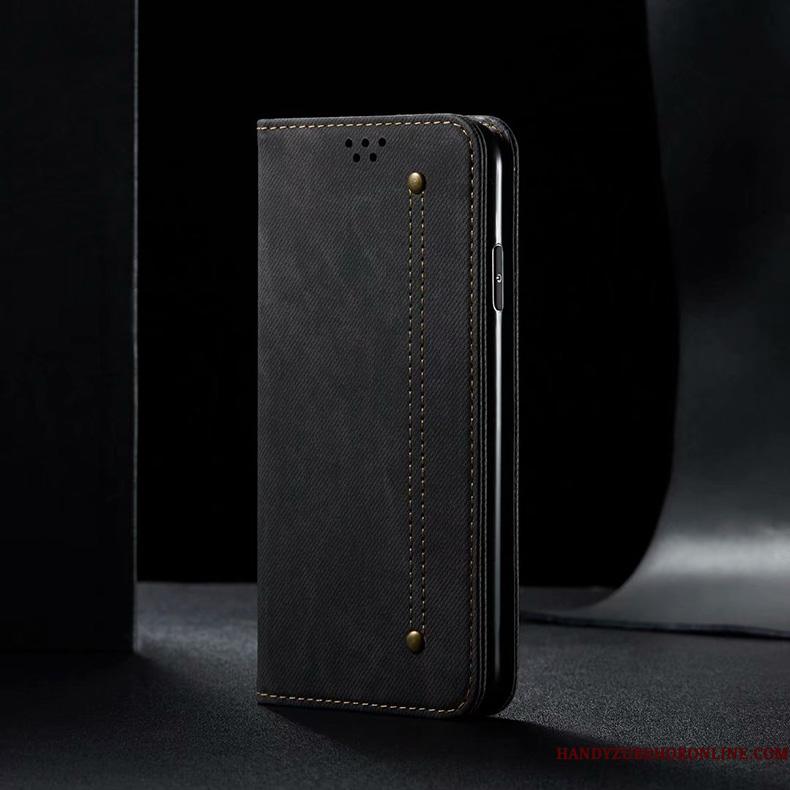 Xiaomi Mi 10 Pro Telefon Etui Blå Beskyttelse Silikone Lædertaske Alt Inklusive Simple