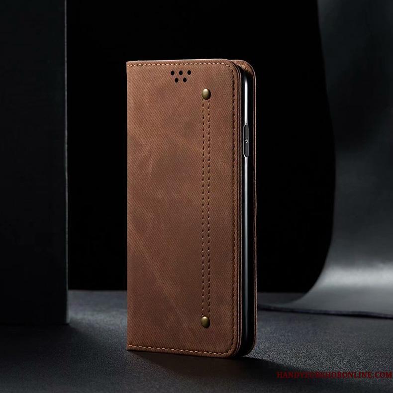 Xiaomi Mi 10 Pro Telefon Etui Blå Beskyttelse Silikone Lædertaske Alt Inklusive Simple