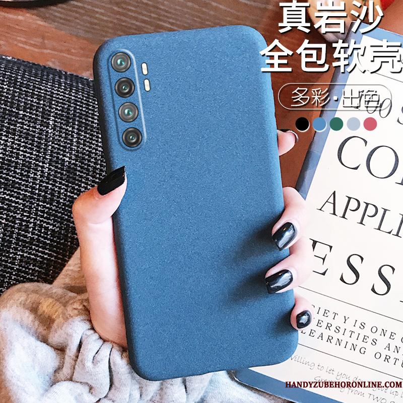 Xiaomi Mi Note 10 Lite Blød Beskyttelse Silikone Grå Etui Anti-fald Nubuck