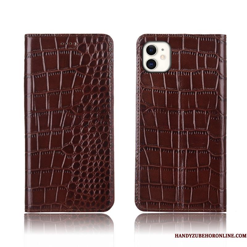 iPhone 11 Cover Telefon Etui Silikone Lædertaske Anti-fald Krokodille Beskyttelse