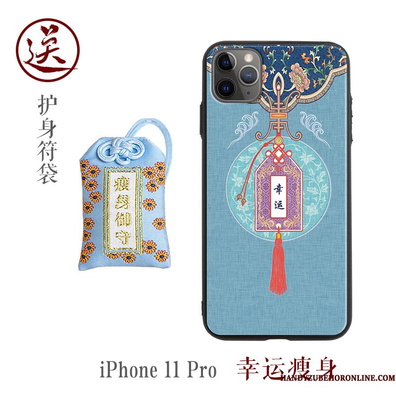 iPhone 11 Pro Af Personlighed Trendy Telefon Etui Beskyttelse Kinesisk Stil Vind Anti-fald