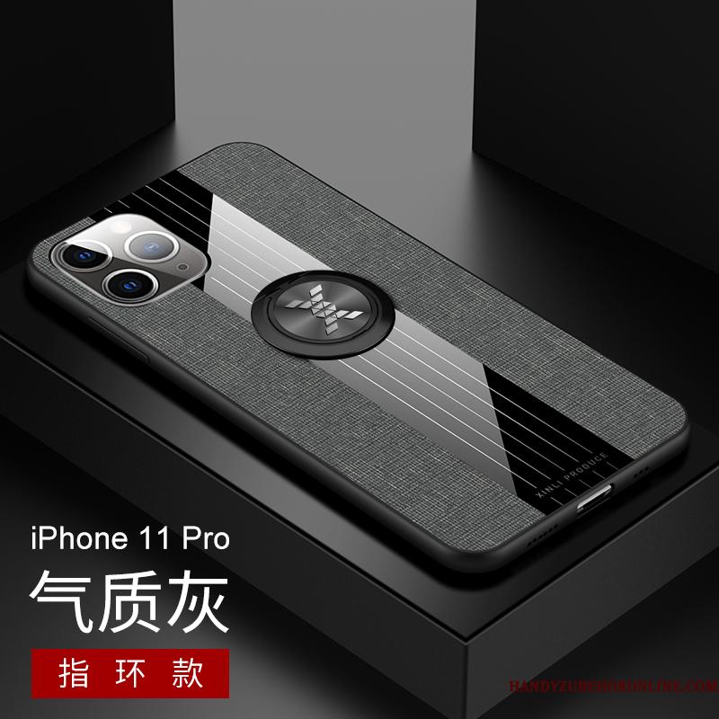 iPhone 11 Pro Etui Cover Ring Af Personlighed Tynd Anti-fald Support Rød