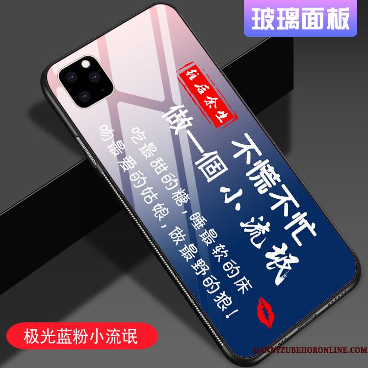 iPhone 11 Pro Etui Spejl Solid Farve Net Red Cover Beskyttelse Glas Rød